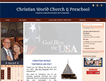 Tablet Screenshot of christianworld.org
